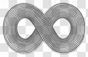 Infinity Symbol - Striped Infinity Symbol Illustration Transparent PNG