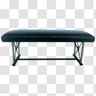Table Bench Leather Metal Foot Rests - Coffee Tables - Brass Transparent PNG