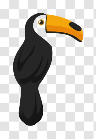 Bird Parrot - Cartoon Illustration Of A Toucan Bird Transparent PNG