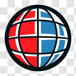 Globe Logo - Colorful Globe Symbol Transparent PNG