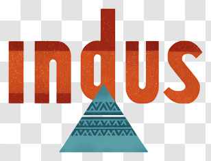Indus Logo - Indus Logo With Pyramid Motif Transparent PNG