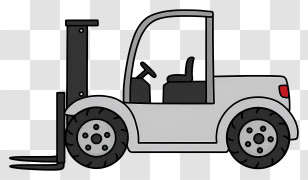 Forklift Truck - Industrial Forklift Illustration Transparent PNG