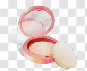 Pink Skin Cosmetics Material Property Face Powder - Makeup Mirror Cream Transparent PNG