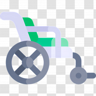 Wheelchair - Illustration Of A Wheelchair Transparent PNG