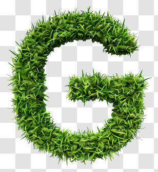 Letter G - Letter G In Grass Texture Transparent PNG