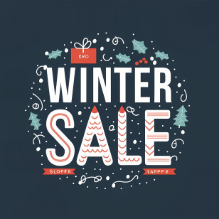 Winter Sale - Winter Sale Promotional Design Transparent PNG