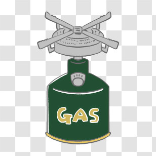Cartoon - Portable Green Gas Stove For Camping Transparent PNG