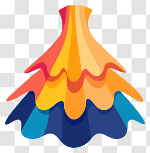 Skirt - Colorful Layered Dress Transparent PNG