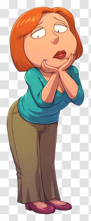 Lois Griffin - Cartoon Female Character With Red Hair Transparent PNG