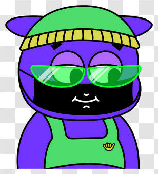Cartoon Character - Cartoon Character With Green Apron And Glasses Transparent PNG