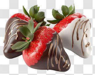 Chocolate Covered Strawberries - Chocolate-Covered Strawberries Transparent PNG
