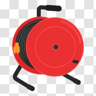 It - Red Cable Reel For Electrical Use Transparent PNG