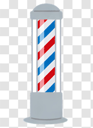 Icon - Traditional Barber Pole Transparent PNG