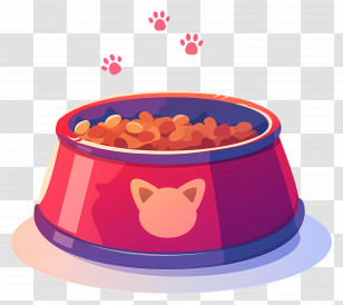 Snack For Cat - Pet Food Bowl Transparent PNG