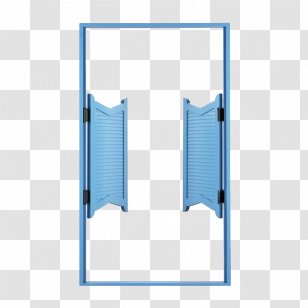 Window Door Furniture Wood Latticework - Building - Blue Stall Transparent PNG