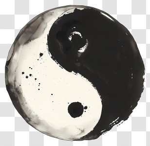 Yin Yang - Watercolor Yin Yang Symbol Illustration Transparent PNG