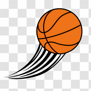 Basketball - Basketball In Motion Illustration Transparent PNG