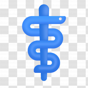 Medical Symbol Emoji - Blue Medical Symbol Icon Transparent PNG
