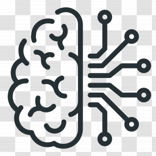 Artificial Intelligence - Artificial Intelligence Brain Icon Illustration Transparent PNG