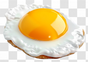 Fried Egg - Perfect Sunny Side Up Egg Transparent PNG
