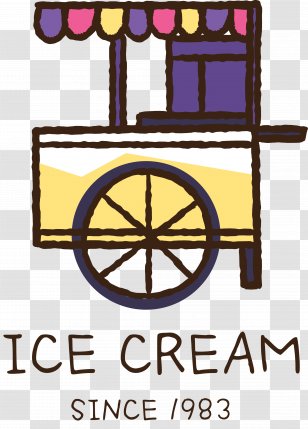 Ice Cream Clip Art - Symbol - Color Cartoon Hand Painted Label Transparent PNG