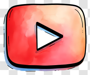Youtube Logo - Rounded Play Button Icon Transparent PNG