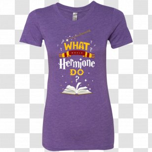 T-shirt Ron Swanson Sleeve Top - Purple Transparent PNG