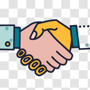 Handshake - Handshake Illustration Representing Partnership Transparent PNG