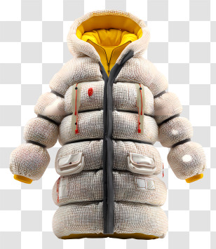 Winter Coat - Puffy Winter Jacket Illustration Transparent PNG