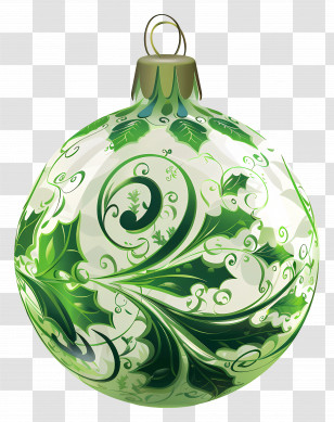 Green Ornament - Green Christmas Ornament Transparent PNG