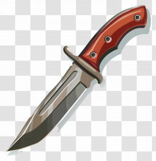 Hunting Knife - Sharp Hunting Knife Illustration Transparent PNG