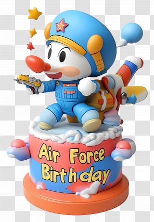Air Force Birthday - Air Force Birthday Cartoon Character Transparent PNG