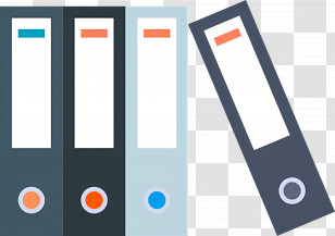 File Binder Filing Cabinet Color Coded Folders Organizing Files Office Storage Transparent PNG