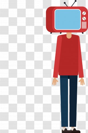 Television Antenna - Set - Red TV Vector Transparent PNG