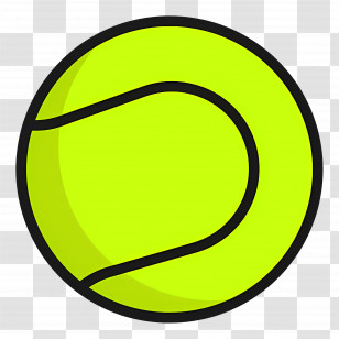 Tennis Ball - Yellow Tennis Ball Illustration Transparent PNG