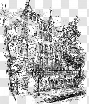 Architecture Tree - Building - Estate Blackandwhite Transparent PNG