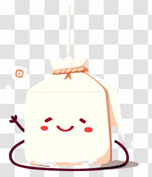 Kawaii Tea Bag - Adorable Tea Bag Character Transparent PNG