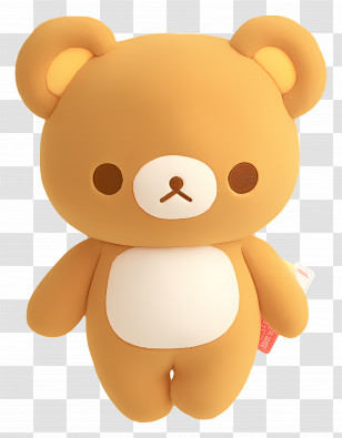 Rilakkuma - Adorable Brown Cartoon Bear Character Transparent PNG