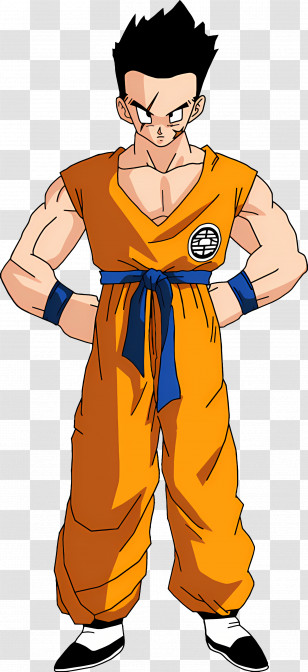 Yamcha - Anime Character In Orange Outfit Transparent PNG