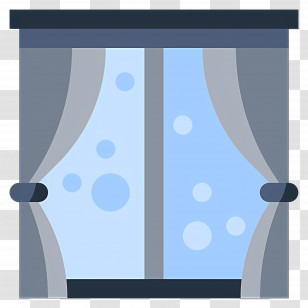 Winter Window - Window With Curtains In Flat Style Transparent PNG