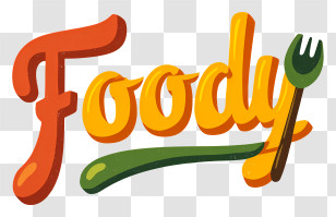 Foody Logo - Foody Colorful Logo Transparent PNG