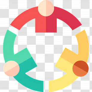 Teamwork - Team Circle Icon Transparent PNG