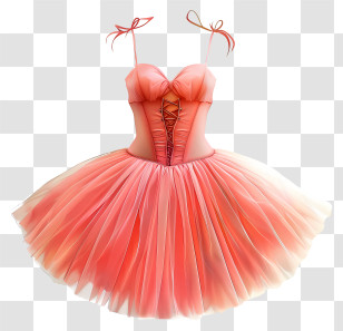 Tutu Ballet Dress - Elegant Pink Ballet Tutu Dress Transparent PNG