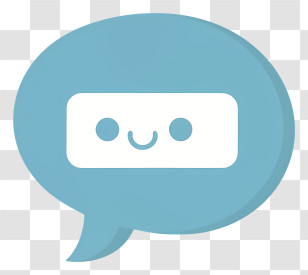 Cartoon - Cute Chat Bubble Icon For Messaging Transparent PNG