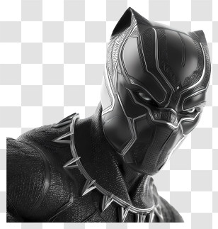 Black Panther - Black Panther Character Illustration Transparent PNG