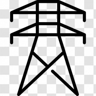 Transmission Tower Electric Power Electricity Overhead Line - Table Transparent PNG