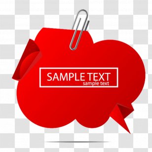 Speech Balloon Adobe Illustrator Art - Red - Dialog Clouds Pin Material Transparent PNG