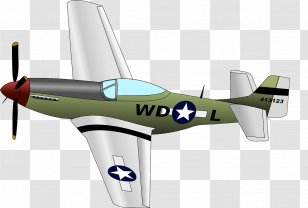 Airplane Second World War Aircraft Supermarine Spitfire North American P-51 Mustang - Navy Cliparts Transparent PNG