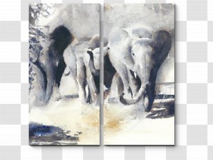 Watercolor Painting Canvas Oil Art - Paint Transparent PNG