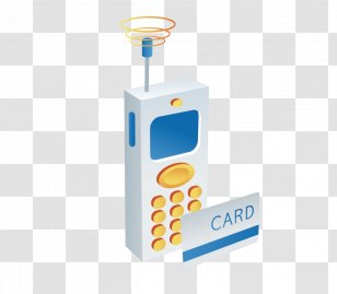 Point Of Sale Credit Card - Yellow - Vector And Swipe Reader Pos Machine Transparent PNG